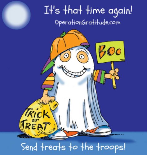 Donate Halloween candy to the troops through Operation Gratitude