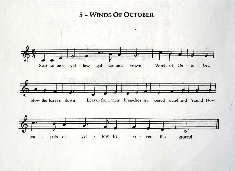 Winds of October Sheet Music