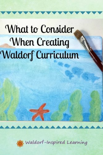 Steiner's suggestions on the Waldorf curriculum