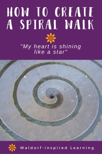 "My Heart is Shining Like a Star" How to Create a Spiral Walk for your family