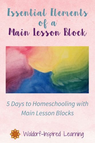 Essential Elements of a Main Lesson Block
